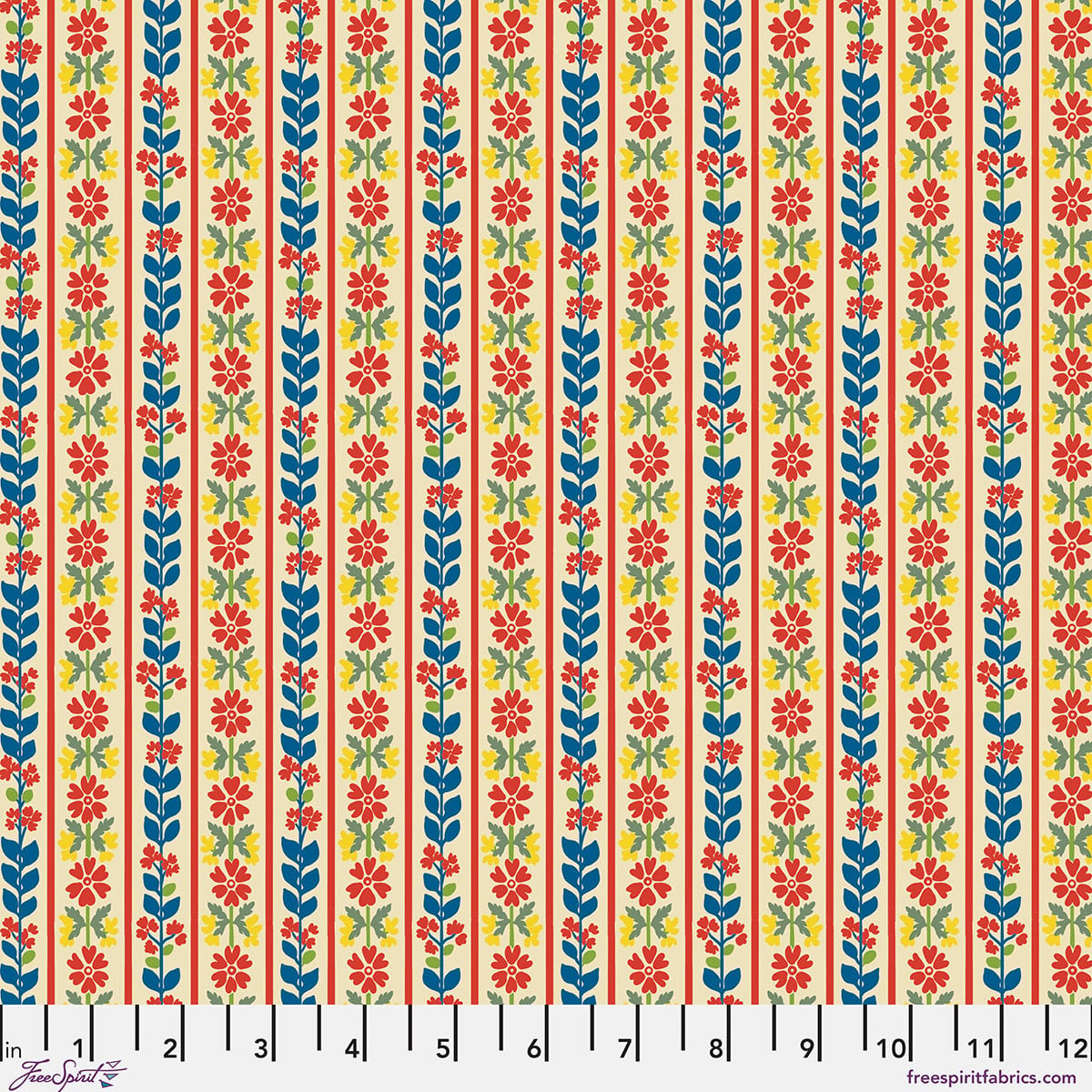 Stannie &amp; Lloyd by August Ellery, Stripe, Tea, 1/4 yard