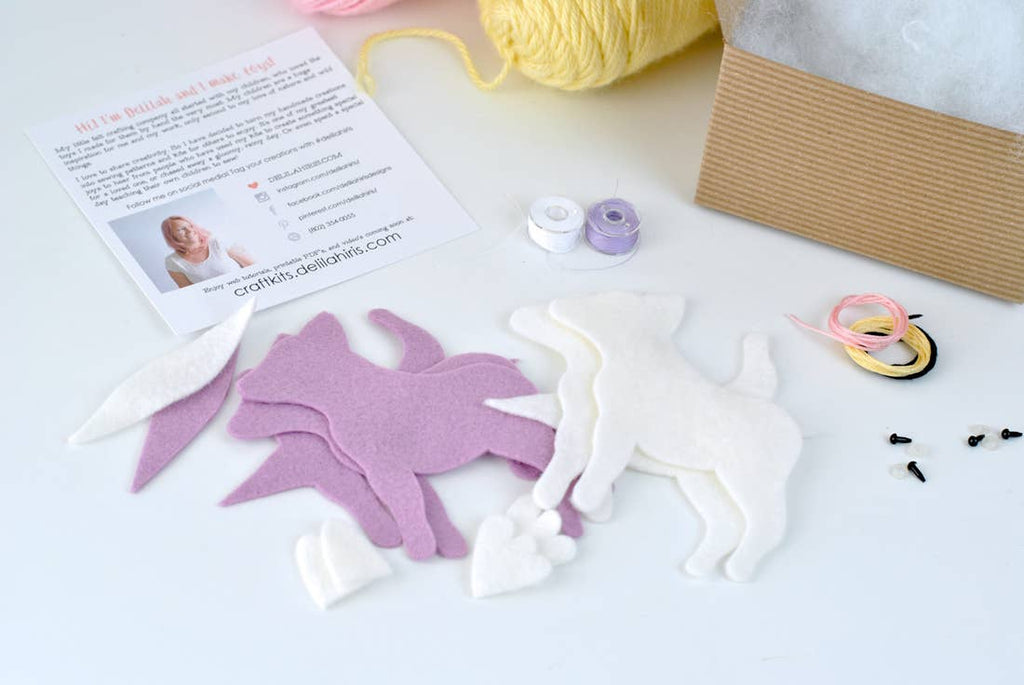 Felt Baby Unicorn Kit-DelilahIris Designs - Lakes Makerie - Minneapolis, MN