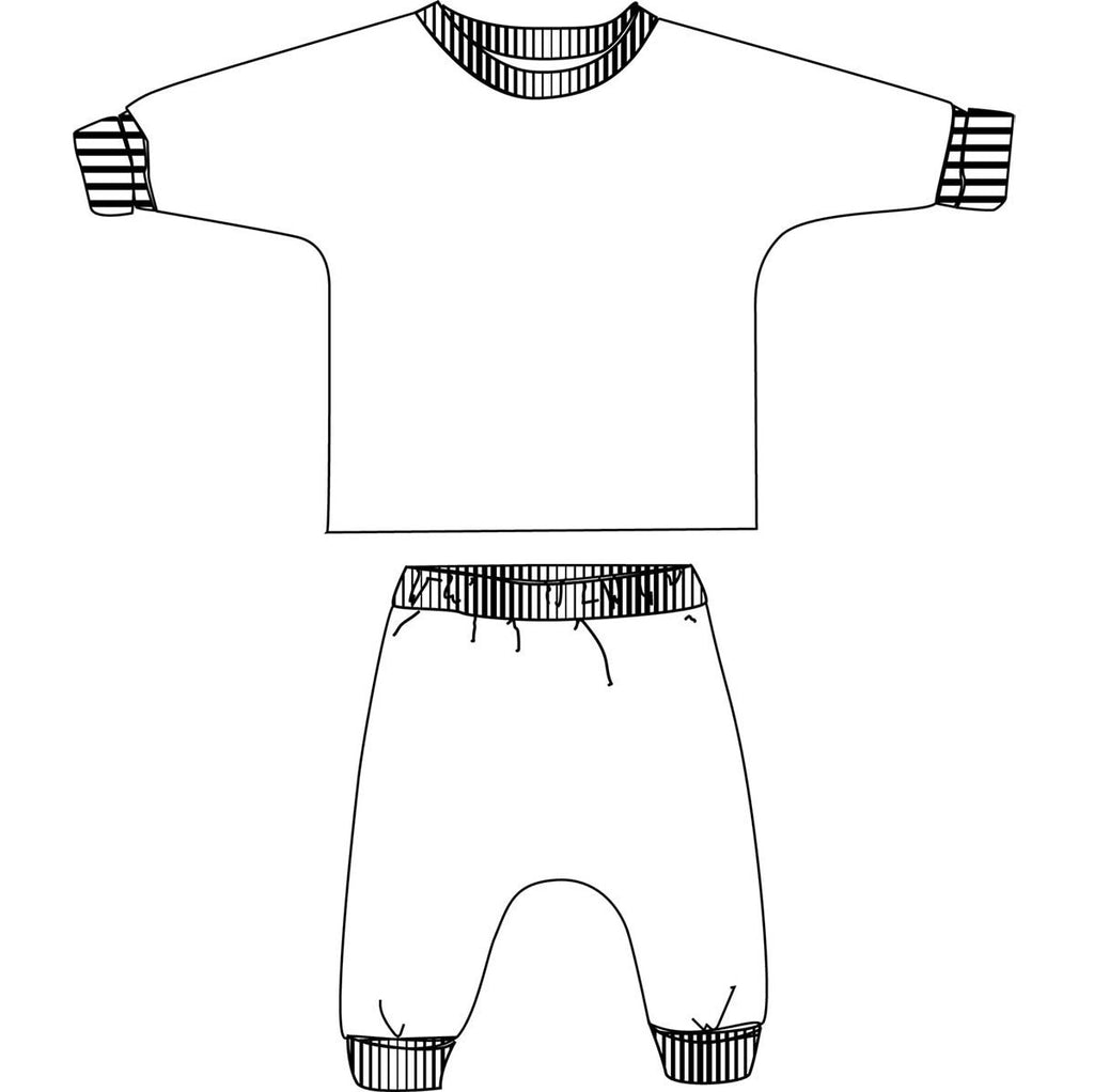 Ikatee (France), Cordoba Pajama or "Jogging Set" Sewing Pattern - Baby/Child, 1M-4Y
