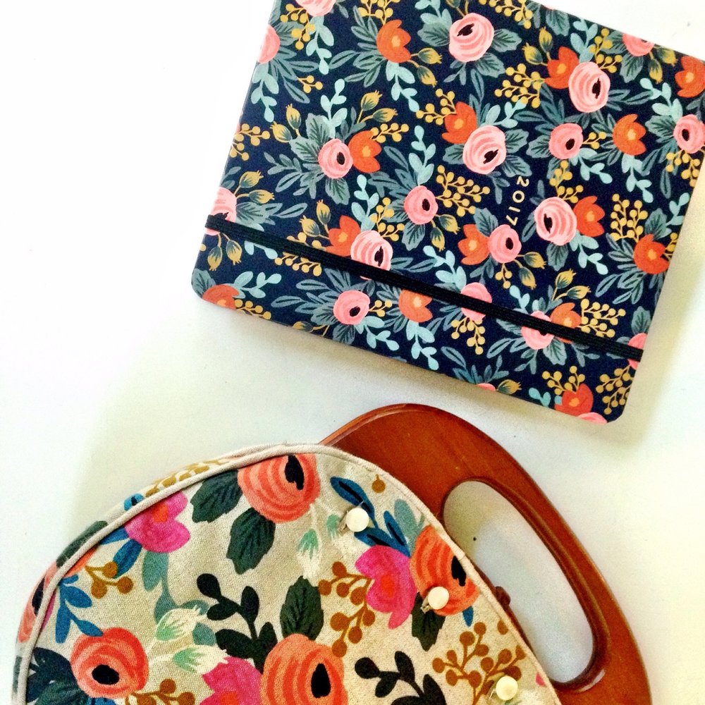 Rifle Paper Co., Rosa Cotton/Linen Canvas, 1/2 yard - Lakes Makerie - Minneapolis, MN