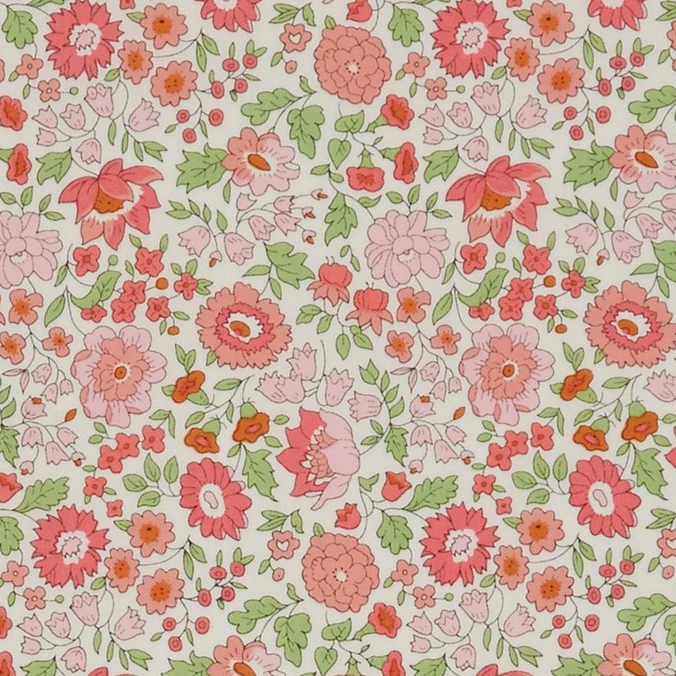 Liberty Tana Lawn Cotton Fabric, D'Anjo C, Pink, 1/4 yard