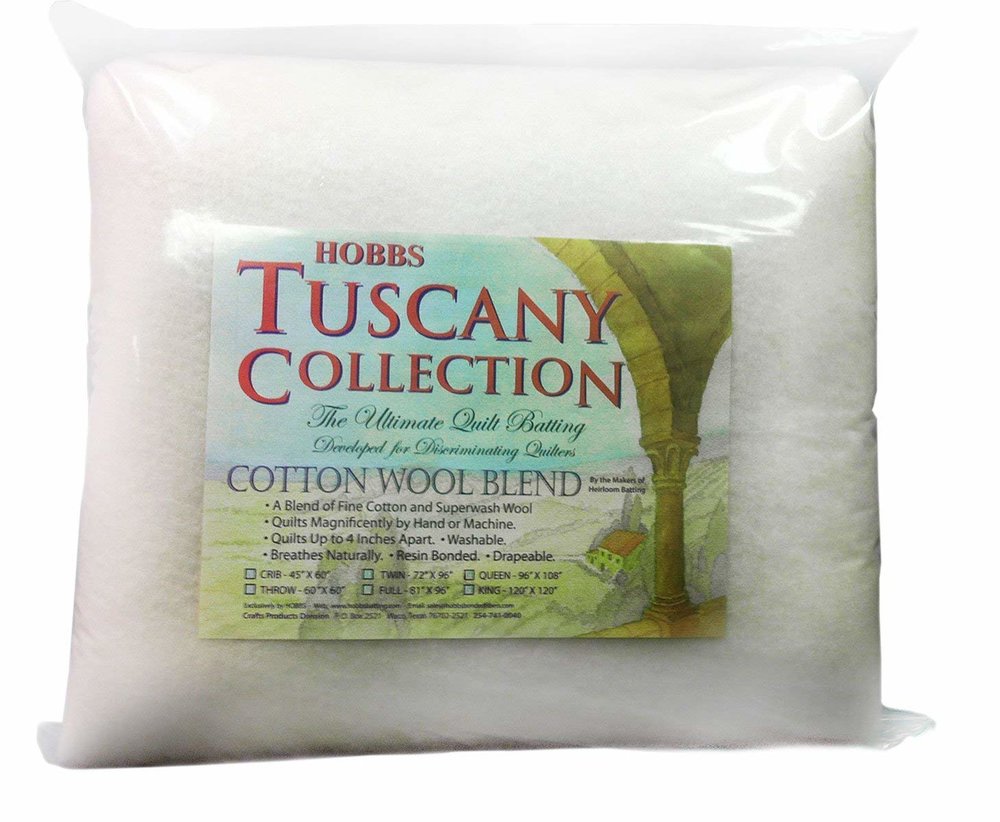 Cotton Wool Blend Batting, Hobbs Tuscany Collection, Assorted Sizes – Lakes  Makerie
