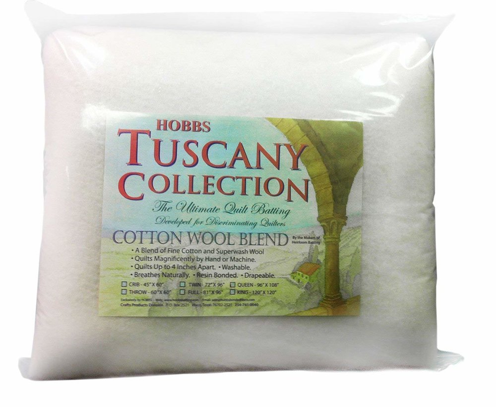Wool Batting, Crib Size 45" x 60", Hobbs Tuscany Collection - Lakes Makerie - Minneapolis, MN