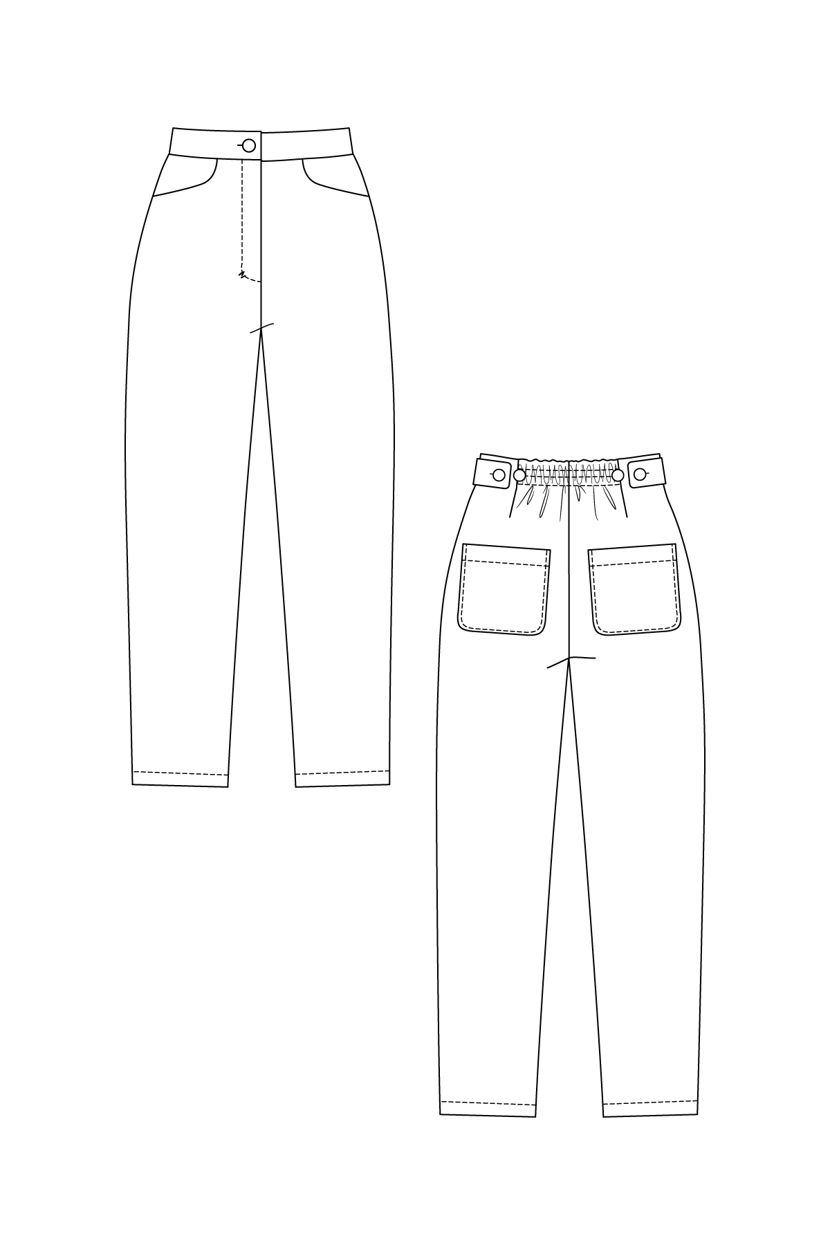Named Clothing, Aina Trousers &amp; Culottes, PDF Digital Pattern