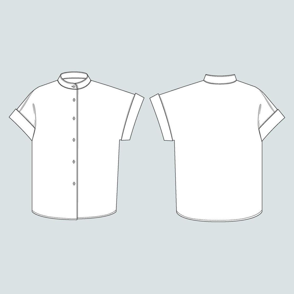 Assembly Line, Cap Sleeve Shirt Pattern, Two Size Ranges, Sweden