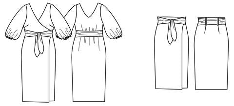 Papercut, Aura Dress or Skirt Paper Pattern