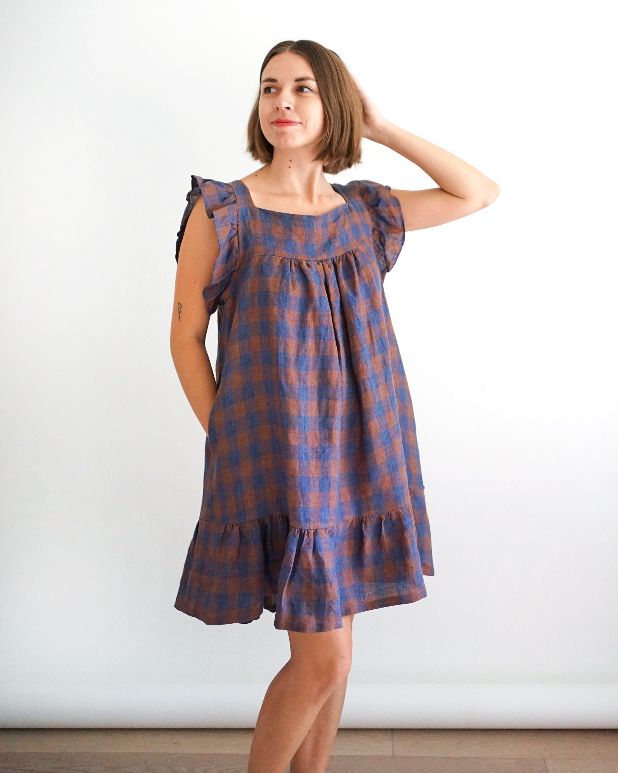 Matchy Matchy Sewing Club, Champagne Field Dress or Top, Digital PDF Pattern
