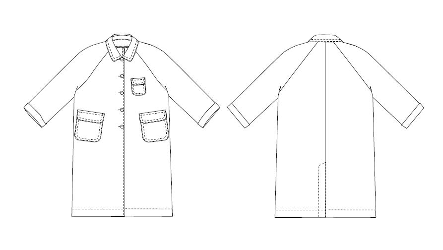 Merchant & Mills, September Coat Paper Pattern, two size ranges