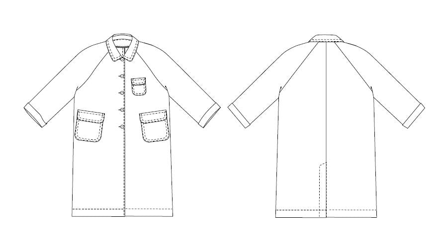 Merchant & Mills, September Coat PDF Pattern, two size ranges