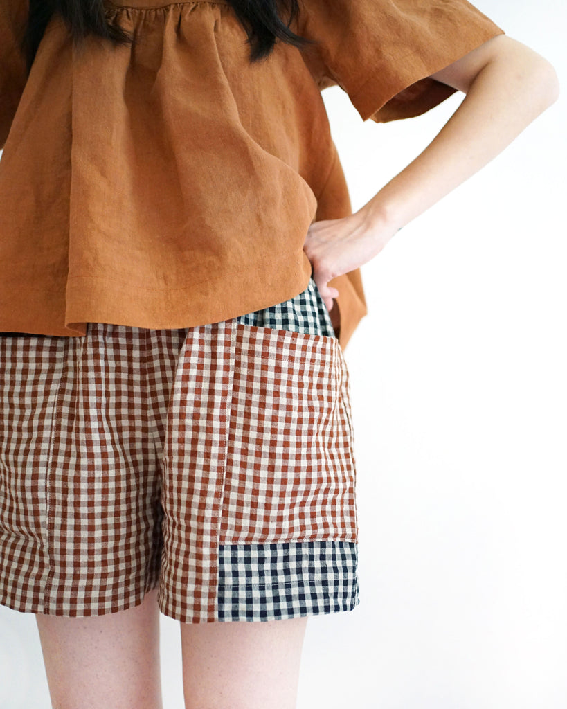 Matchy Matchy Sewing Club, Weekend Chore Shorts PDF Pattern (with or without printing)