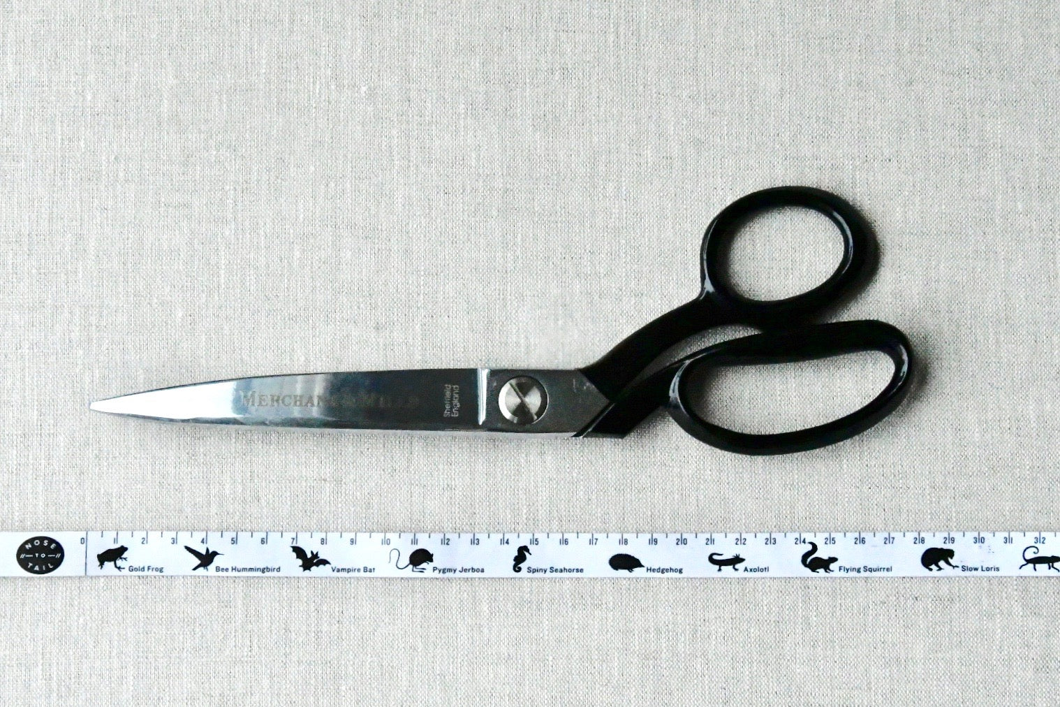 Merchant & Mills Black Handled Tailors Shears, 10" - Lakes Makerie - Minneapolis, MN