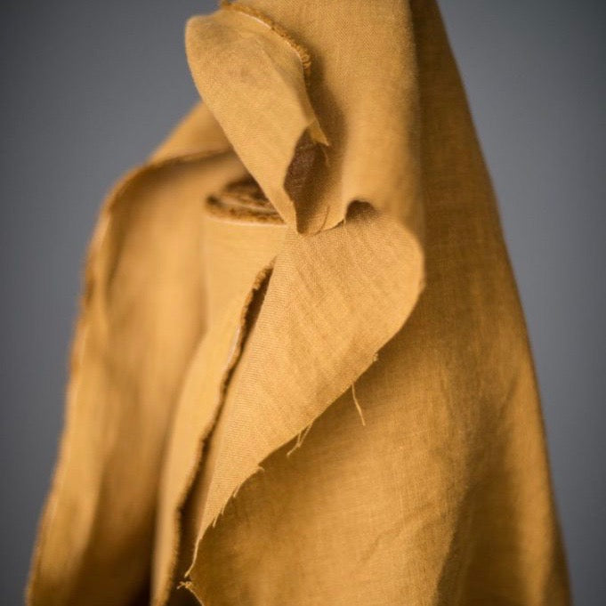 Merchant & Mills, "Ginger" (Mustard) Laundered European Linen, 1/2 yard - Lakes Makerie - Minneapolis, MN