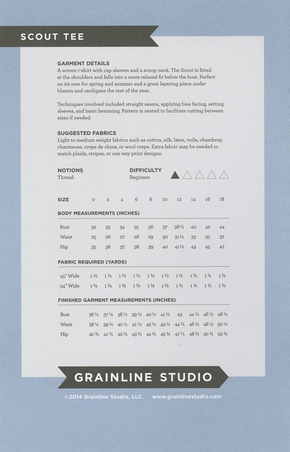 Grainline Studio Scout Tee Pattern - Lakes Makerie - Minneapolis, MN