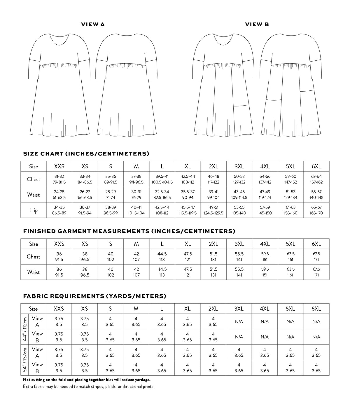 Dress Pattern Sizes Matchy Matchy Sewing Club, Horizon Day Dress, Digital PDF Pattern ...