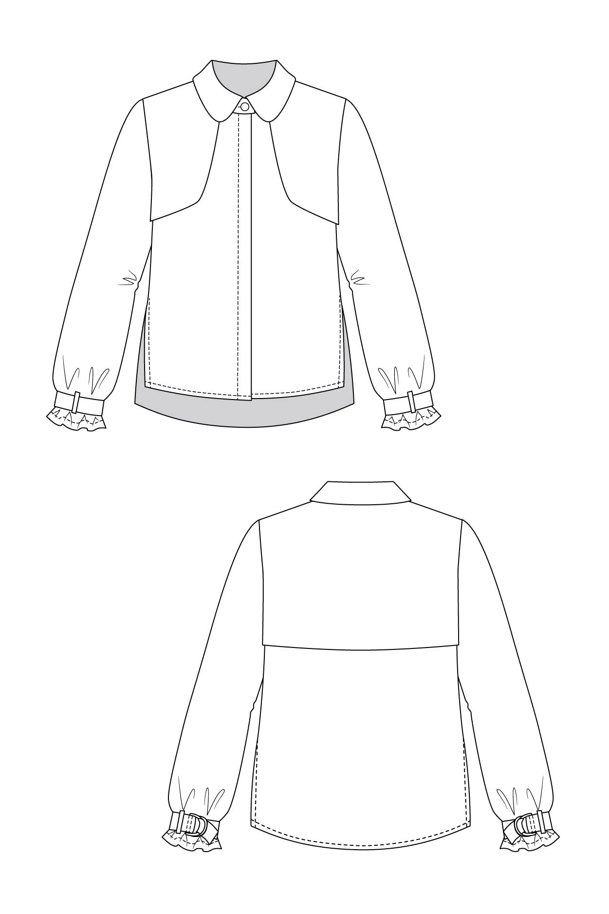 Named Clothing, Helmi Trench Blouse &amp; Tunic Dress, Digital PDF Pattern
