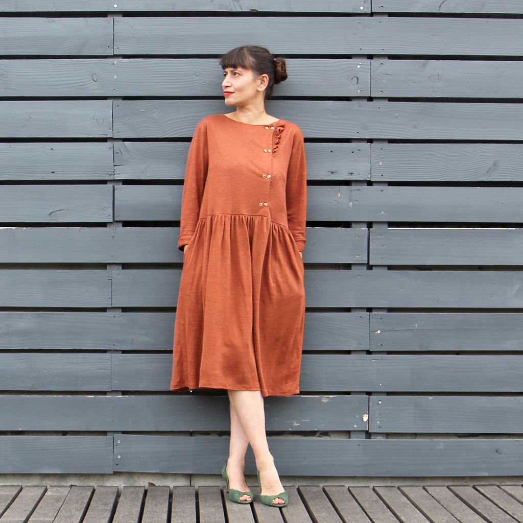 Ikatee (France), Elona Mum Blouse & Dress Sewing Pattern - Women