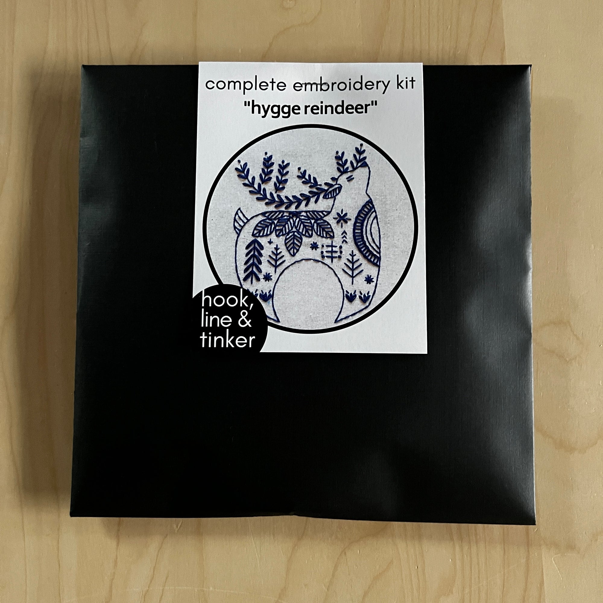 Hook Line and Tinker Embroidery Kits, Hygge Horse, Reindeer or Dove