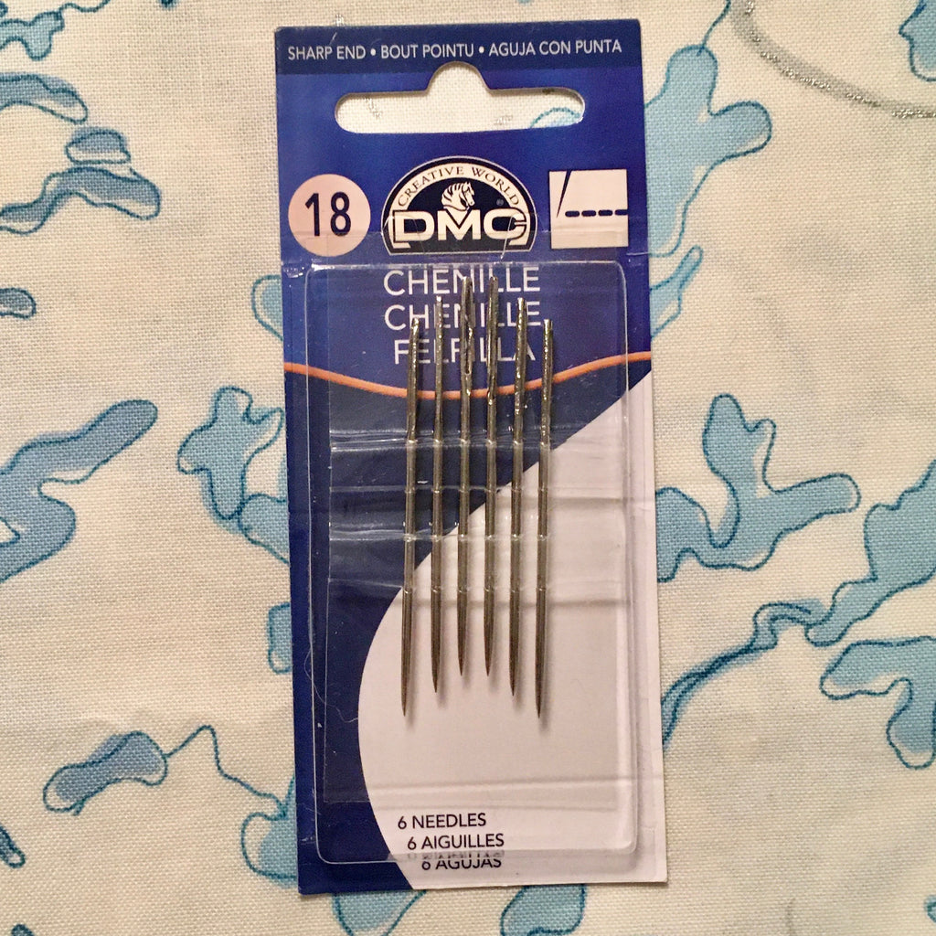 Needles, DMC Chenille Sharps, size 18, set of 6 - Lakes Makerie - Minneapolis, MN