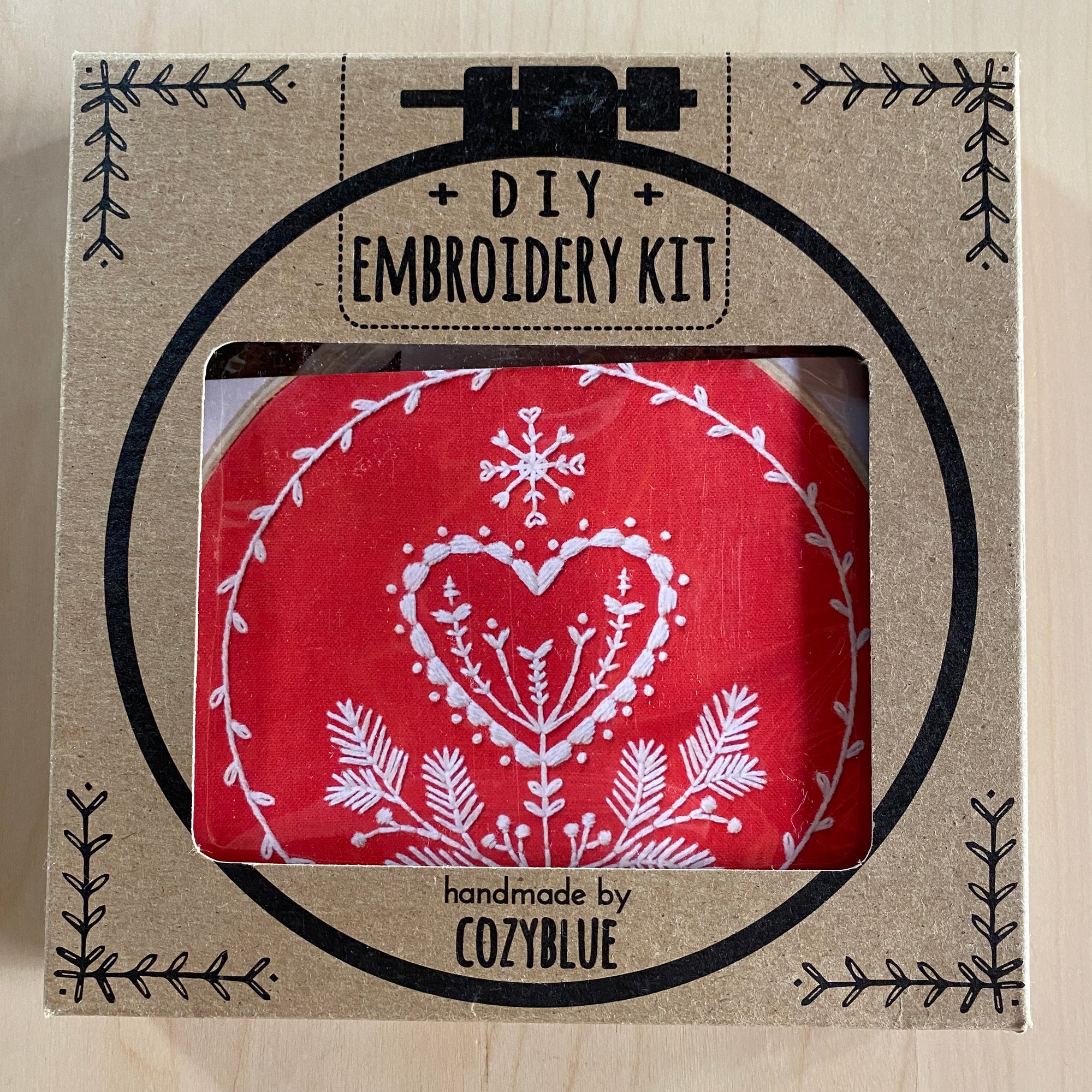 Cozy Blue Embroidery Kits, assorted designs - Lakes Makerie