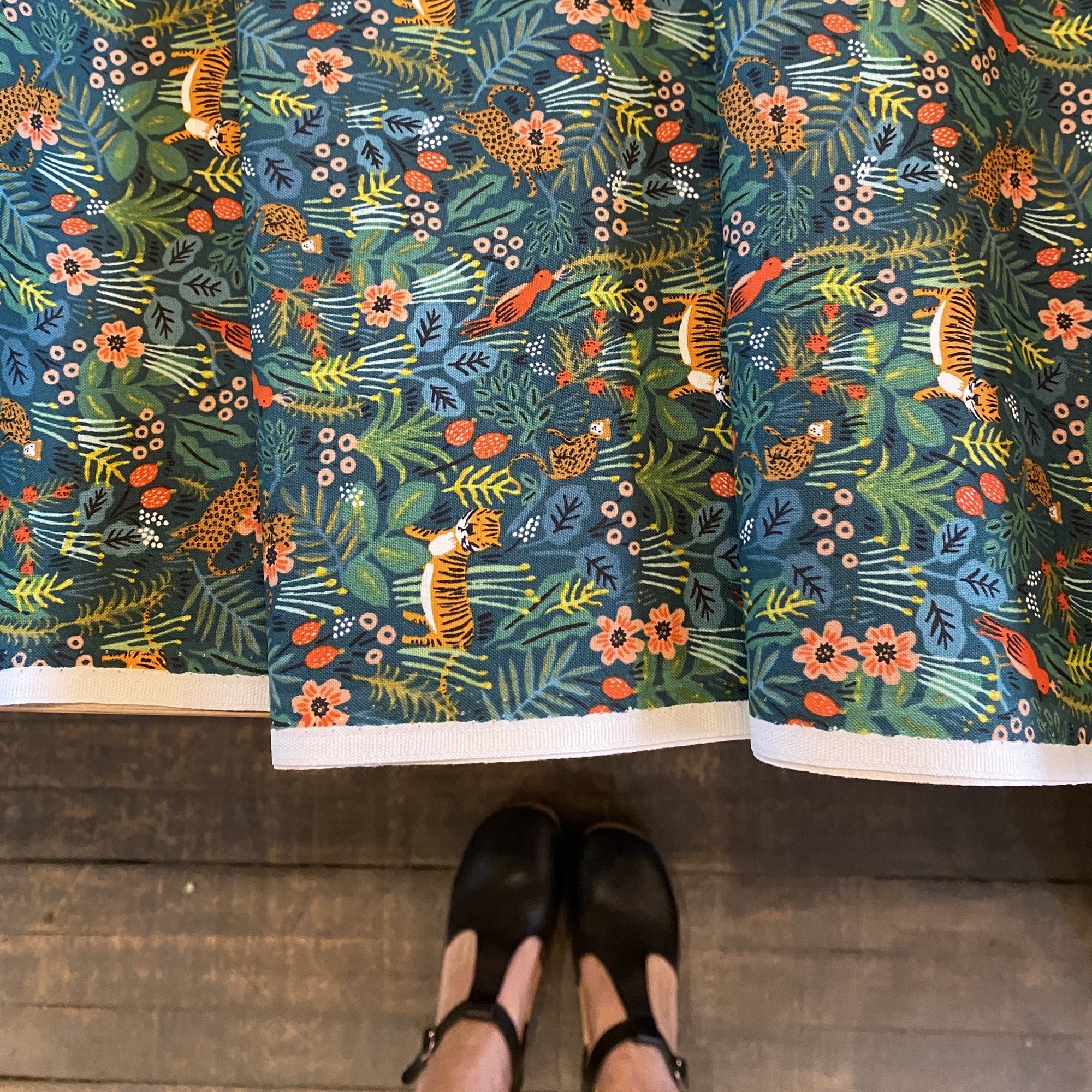 Rifle Paper Co. Menagerie - Jungle - Hunter Fabric, 1/4 yard