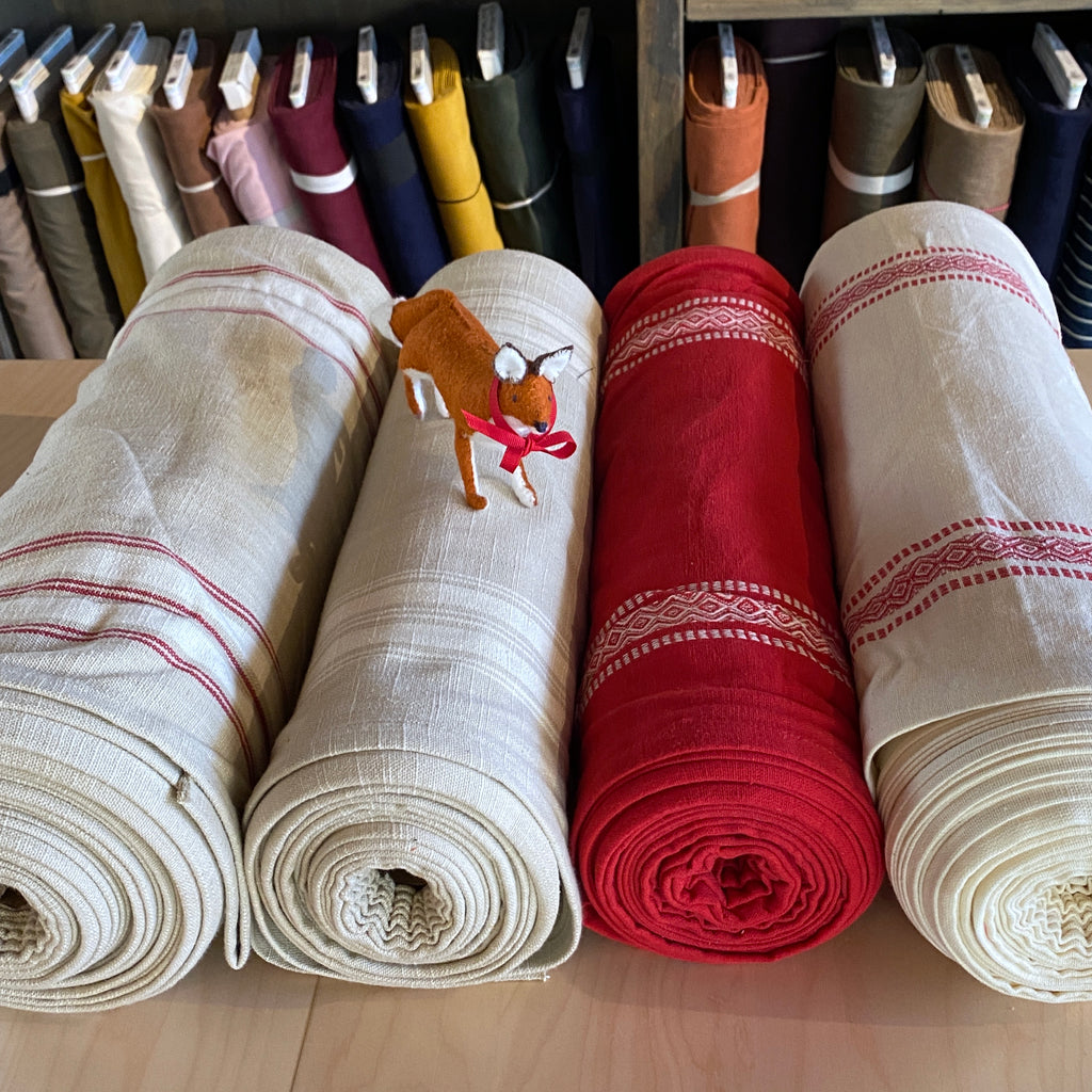 Scandinavian Cotton Toweling, Red, 16" wide, 1 yard