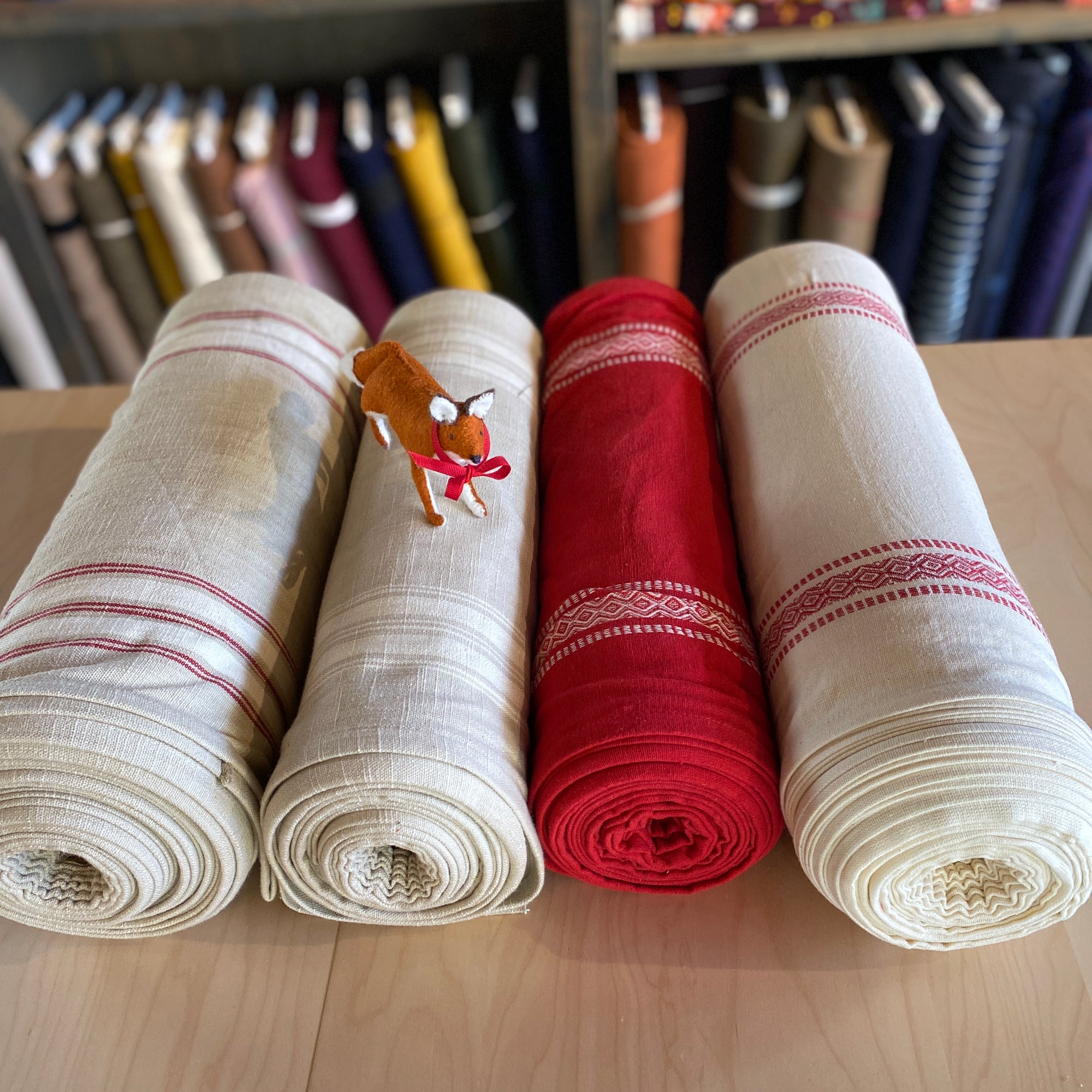 Scandinavian Cotton Toweling, Cream, 16&quot; wide, 1 yard