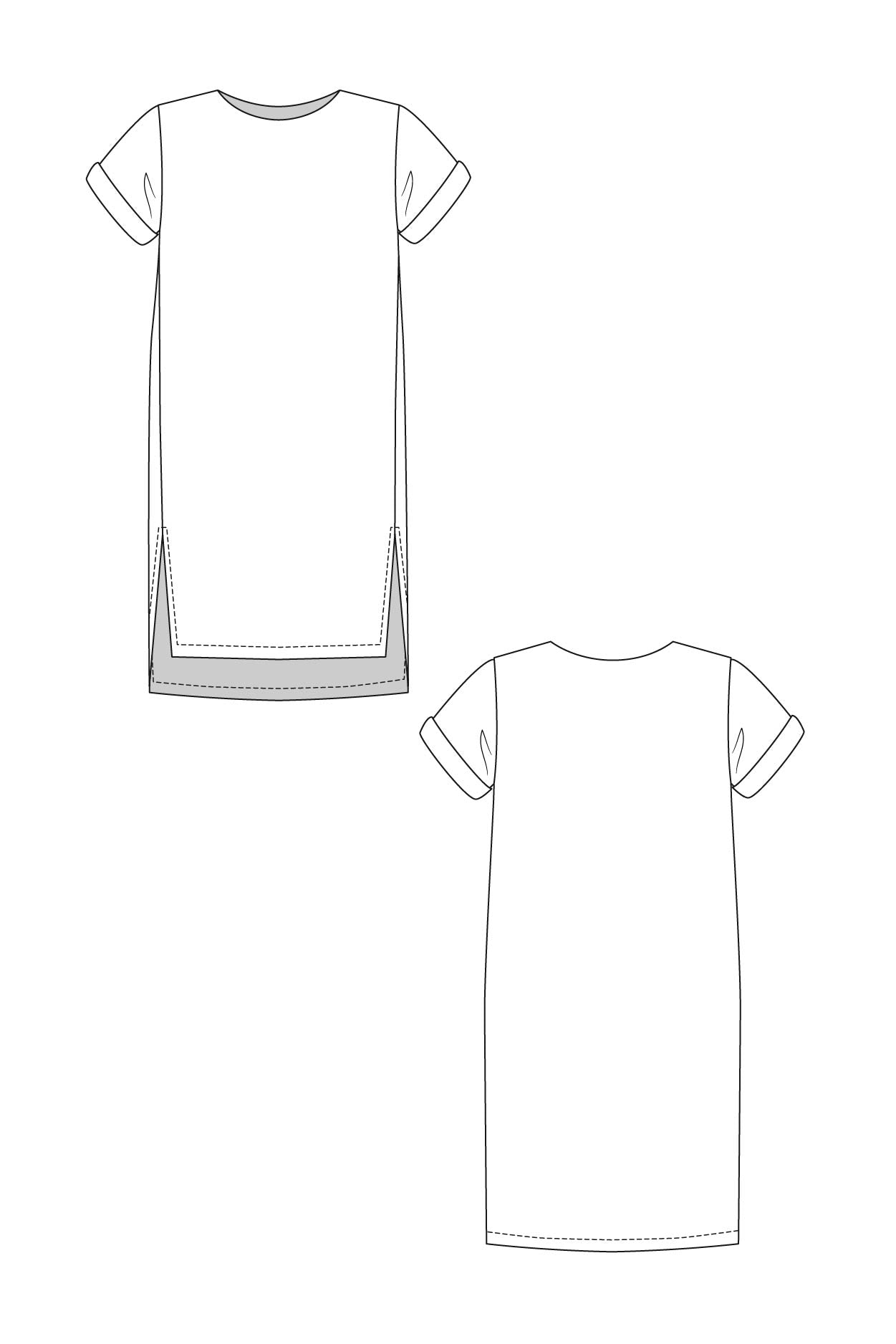 Named Clothing, Inari Dress &amp; Crop Tee, Digital PDF Pattern