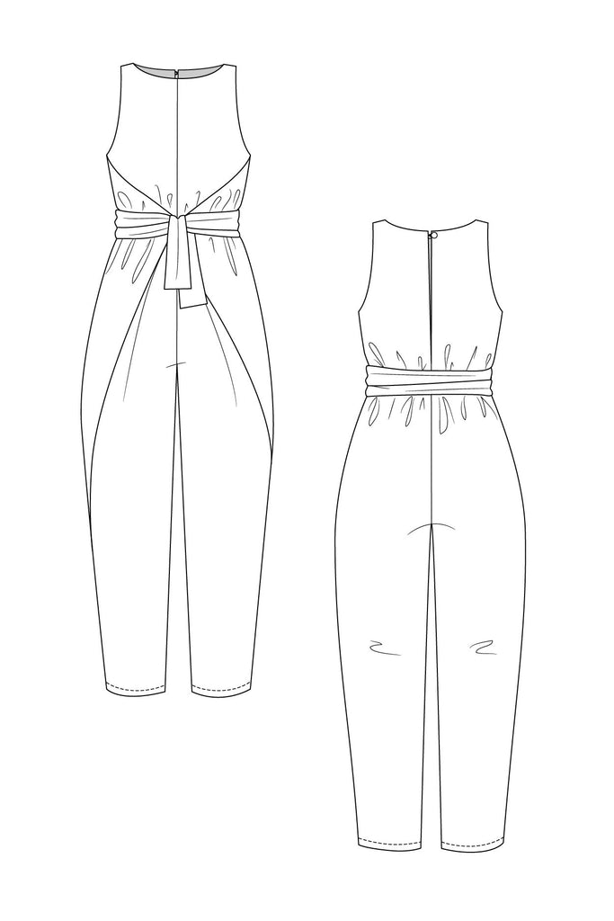 Named Clothing, Kielo Wrap Dress & jumpsuit, Digital PDF Pattern