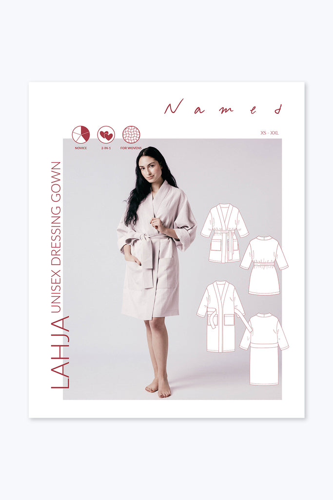 Named Clothing, Lahja Dressing Gown, Digital PDF Pattern