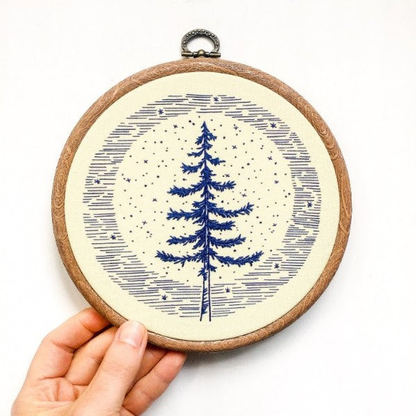 Cozy Blue Embroidery Kit - Lakes Makerie - Minneapolis, MN