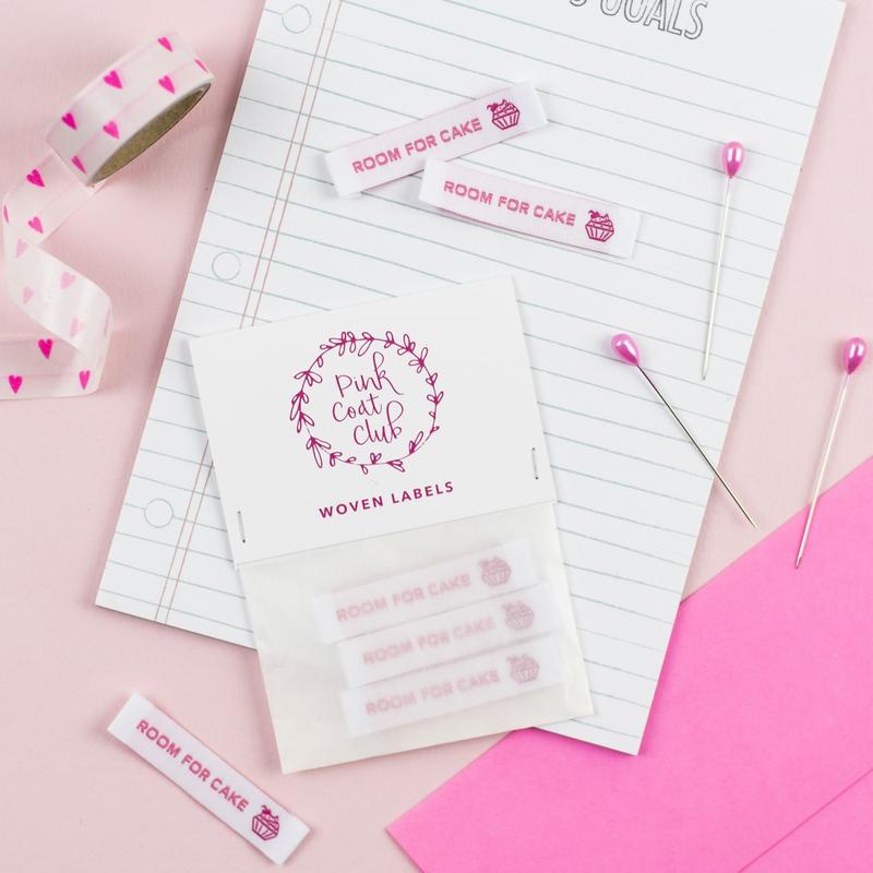 Woven Labels, Room for Cake, Pink Coat Club