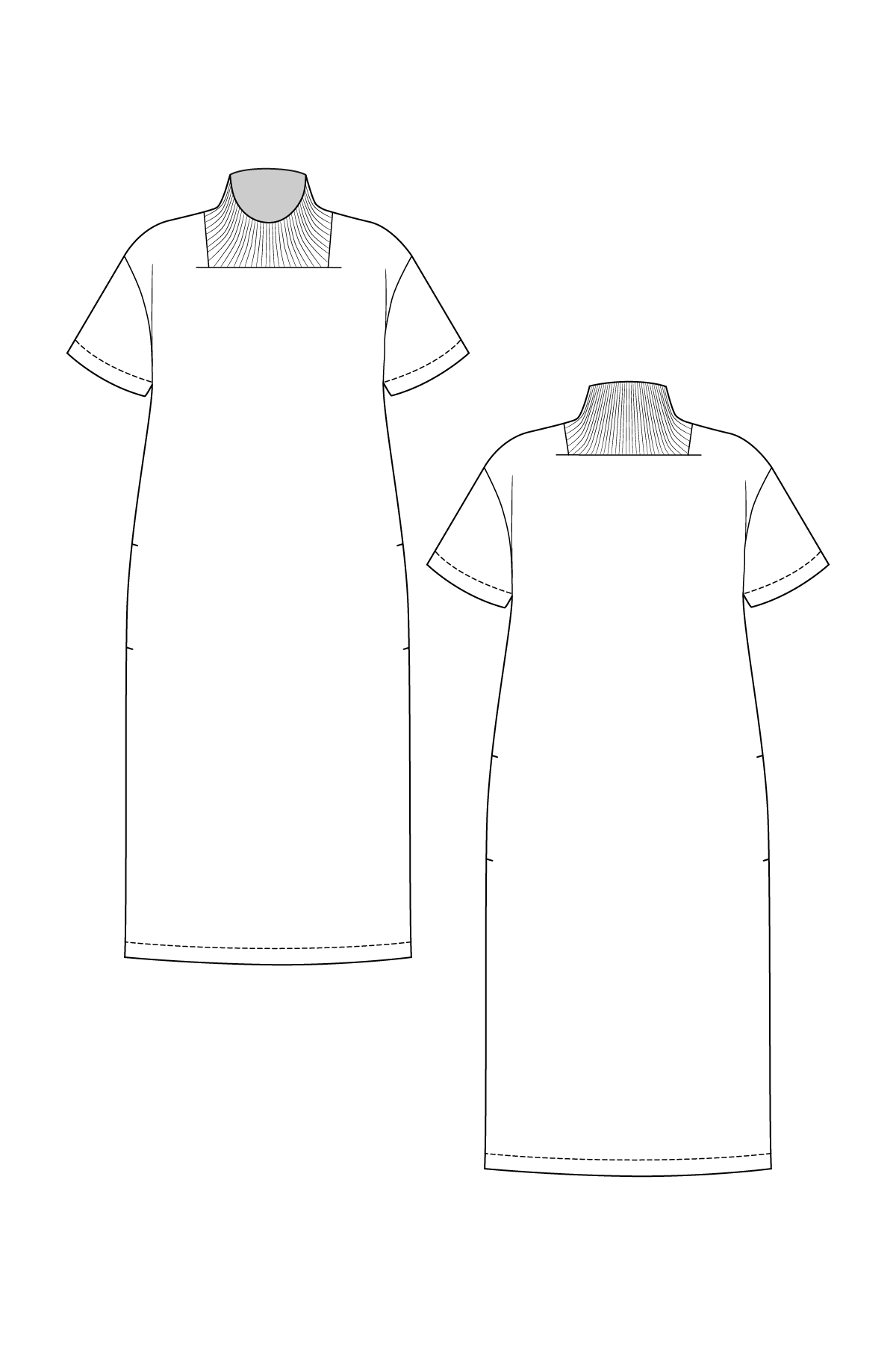 Named Clothing, Rauha Tee &amp; Tee dress, PDF Pattern