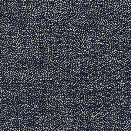 Sevenberry Nara Homespun Cotton Fabric, Dotty Ripples on Indigo, 1/2 yard - Lakes Makerie - Minneapolis, MN
