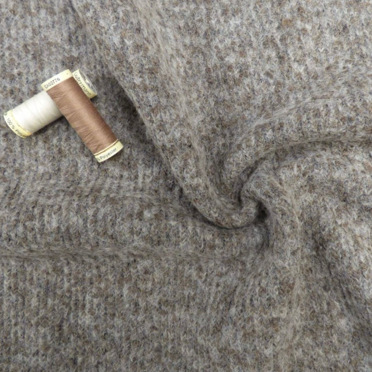 Boiled Wool Knit Deadstock - Chocolate