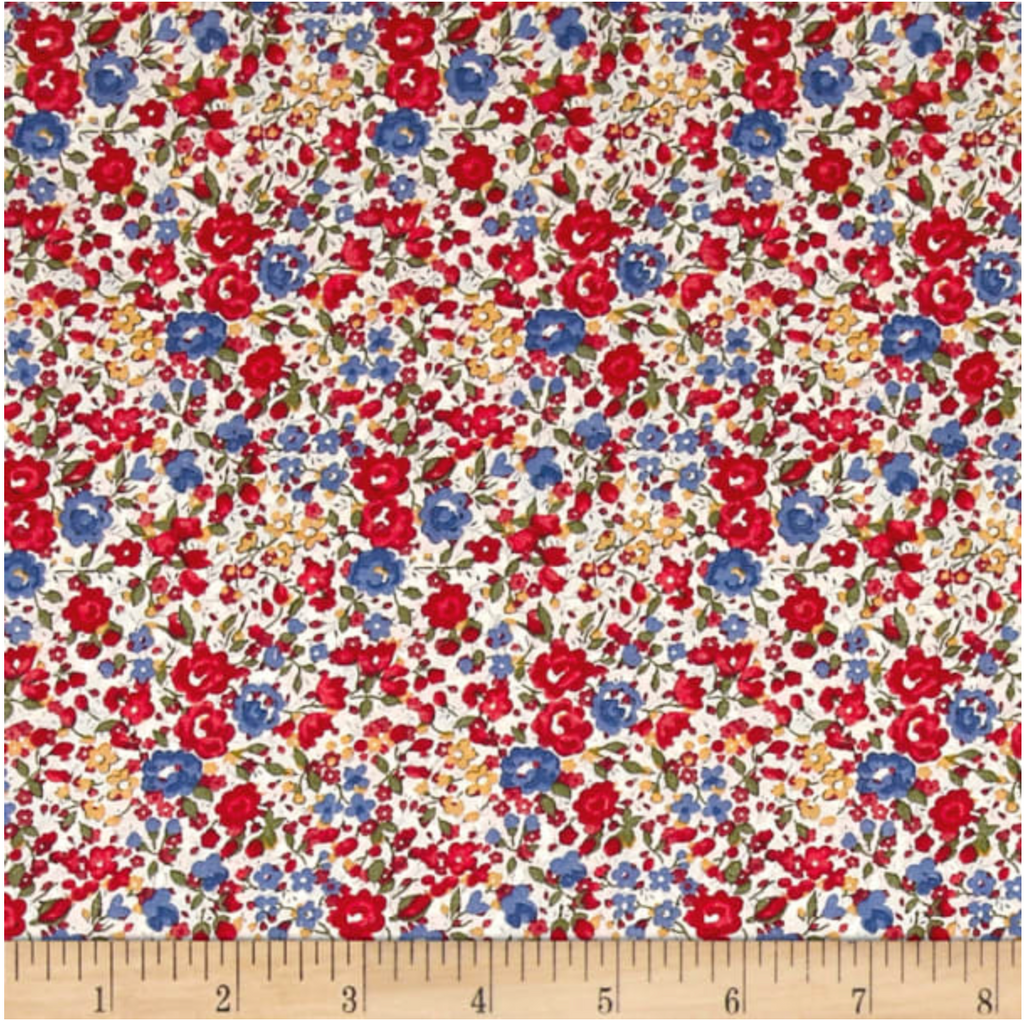 Liberty Tana Lawn Cotton Fabric, Emma and Georgina C, 1/4 yard