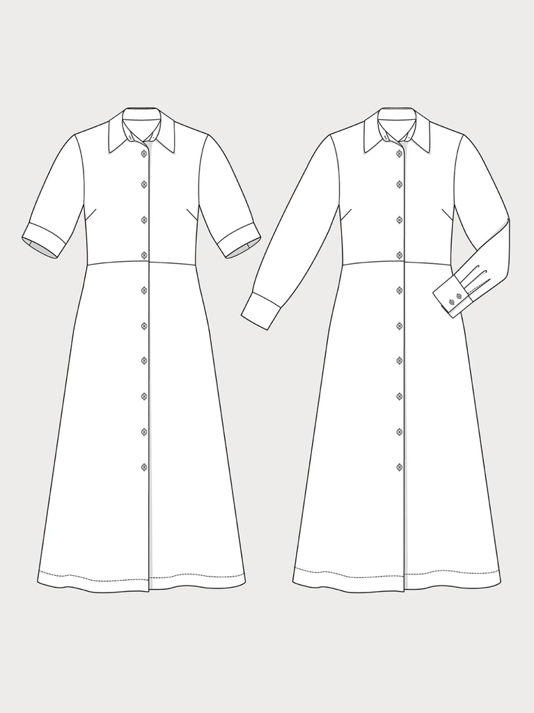 Assembly Line Shirt Dress Pattern, Sweden, two size ranges