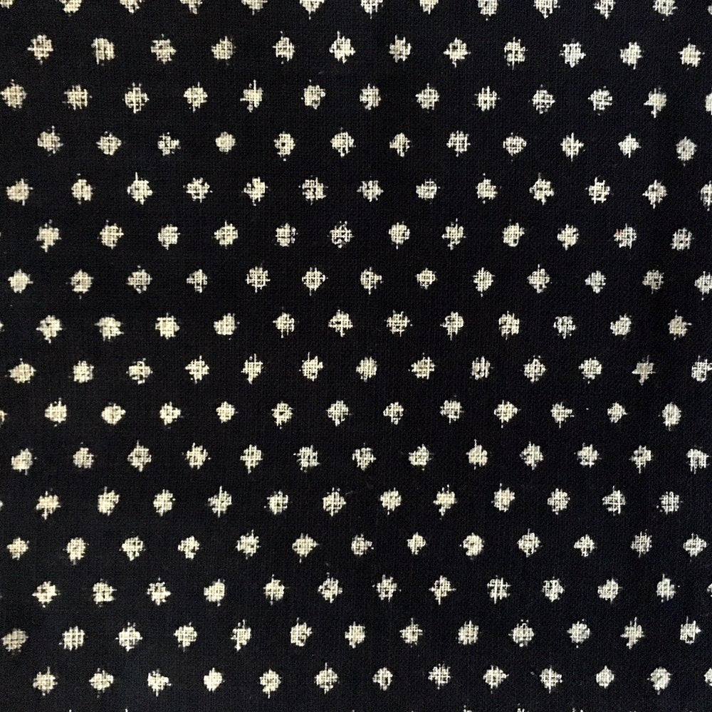 Sevenberry Nara Homespun Cotton Fabric, Spots on Indigo, 1/2 yard - Lakes Makerie - Minneapolis, MN