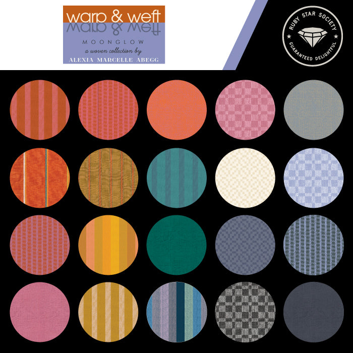 Warp & Weft Moonglow Wovens- Linework Lightweight Pecan, 1/4 yard