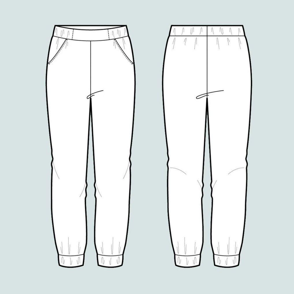 Assembly Line, Almost Long Trousers Pattern, Sweden, two size ranges