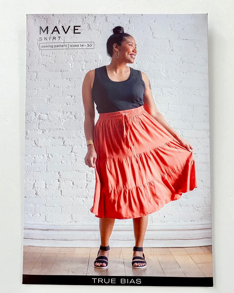 True Bias Mave Skirt Pattern, two size ranges