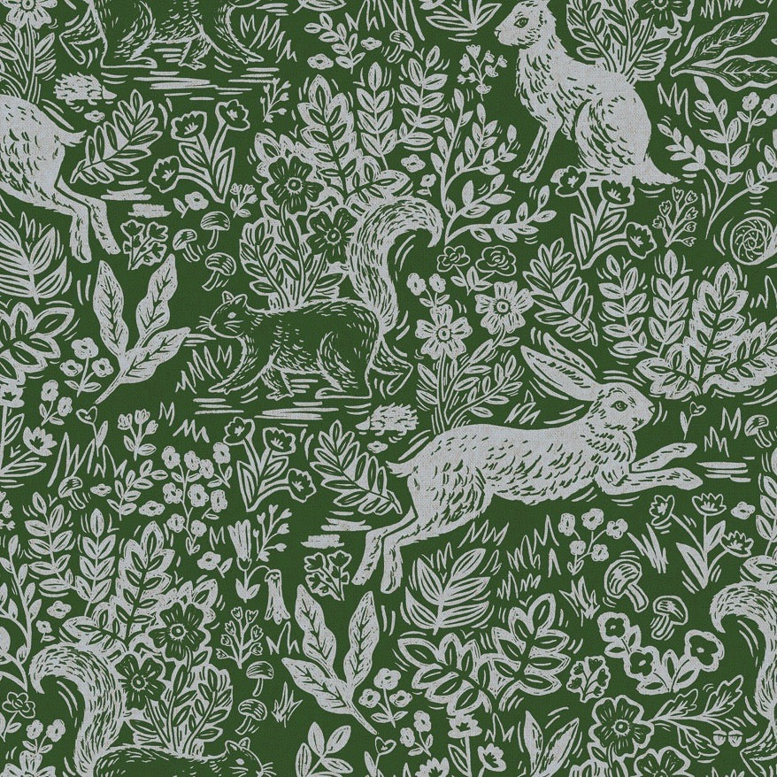 Rifle Paper Co., Wildwood Fable Leaf Canvas Fabric, 1/2 yard - Lakes Makerie - Minneapolis, MN