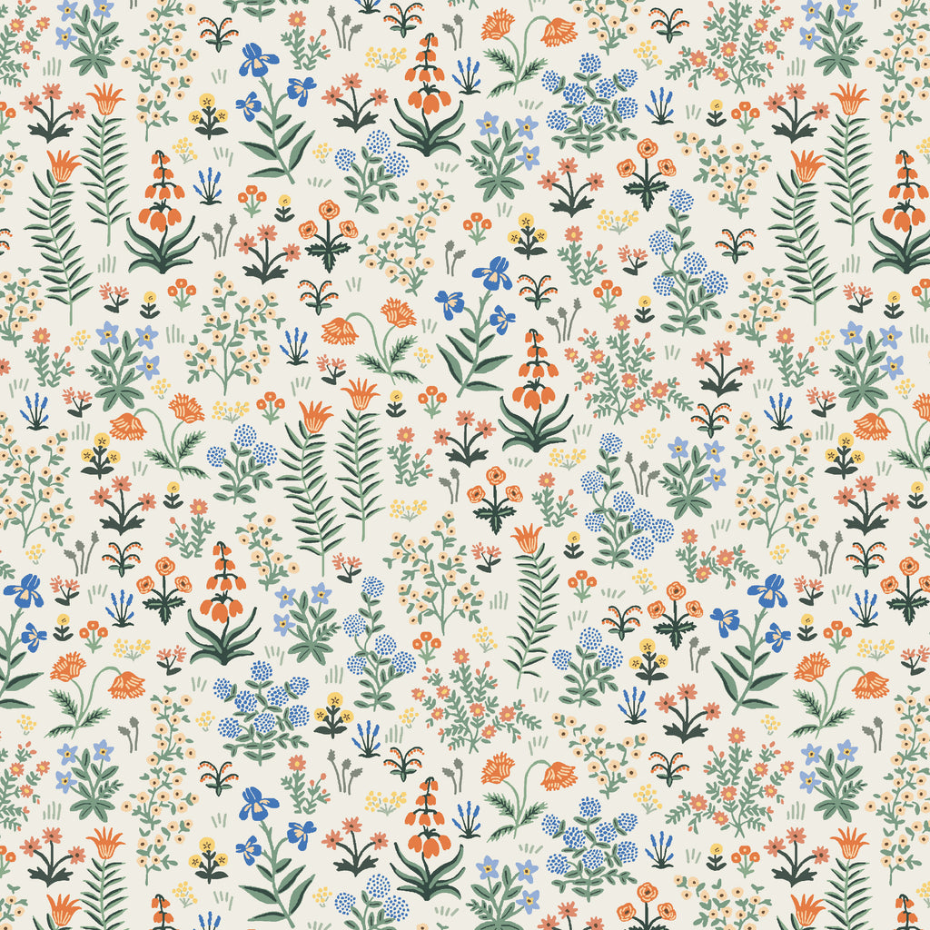 Rifle Paper Co., Camont - Menagerie Garden - Cream Fabric, 1/4 yard