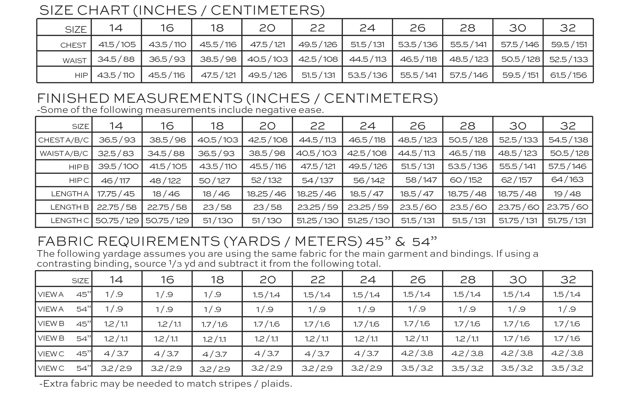 True Bias Zoey Tank &amp; Dress Pattern, two size ranges